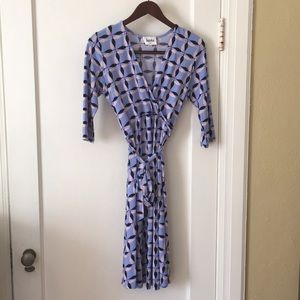 Leota Printed Faux Wrap Dress